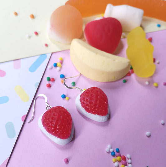 Strawberry & Cream lolly dangles