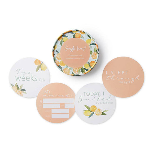 Citrus Squeeze & Peach Reversible Milestone Cards