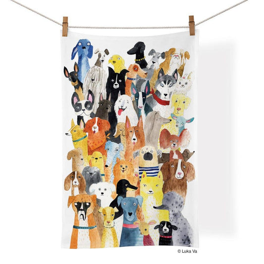 WerkShoppe Cotton Tea Towel – Dog Park