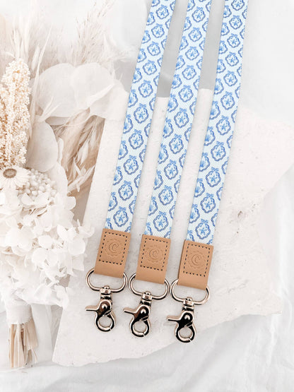 Fabric Lanyard | Coastal Seashells