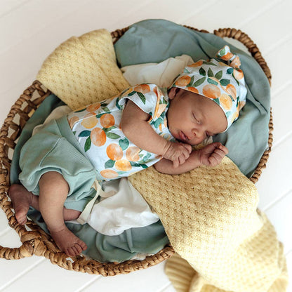 Citrus Squeeze Short Sleeve Organic Bodysuit