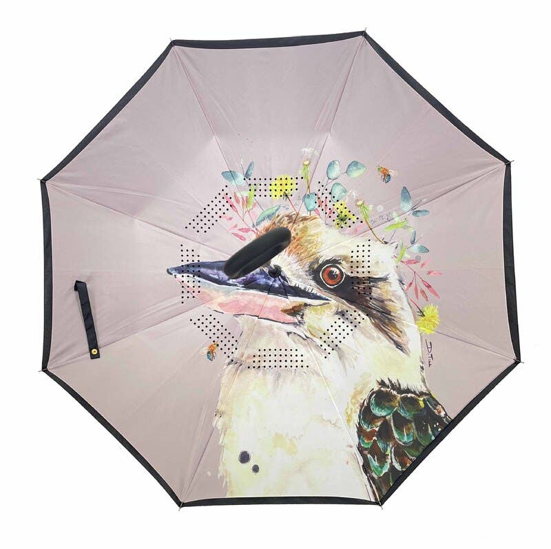 IOco Reverse Umbrella with Sun Safe UPF50 - Kookaburra