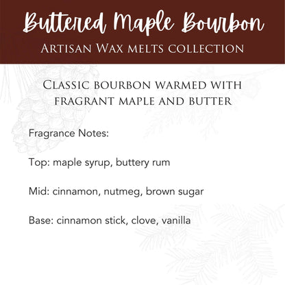 Buttered Maple Bourbon 2.5 Oz Artisan Melts - RRP $7.95  