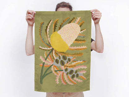 Tea Towel: Banksia Bloom