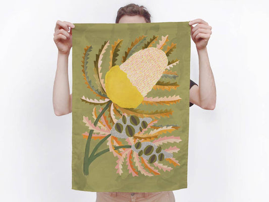 Tea Towel: Banksia Bloom