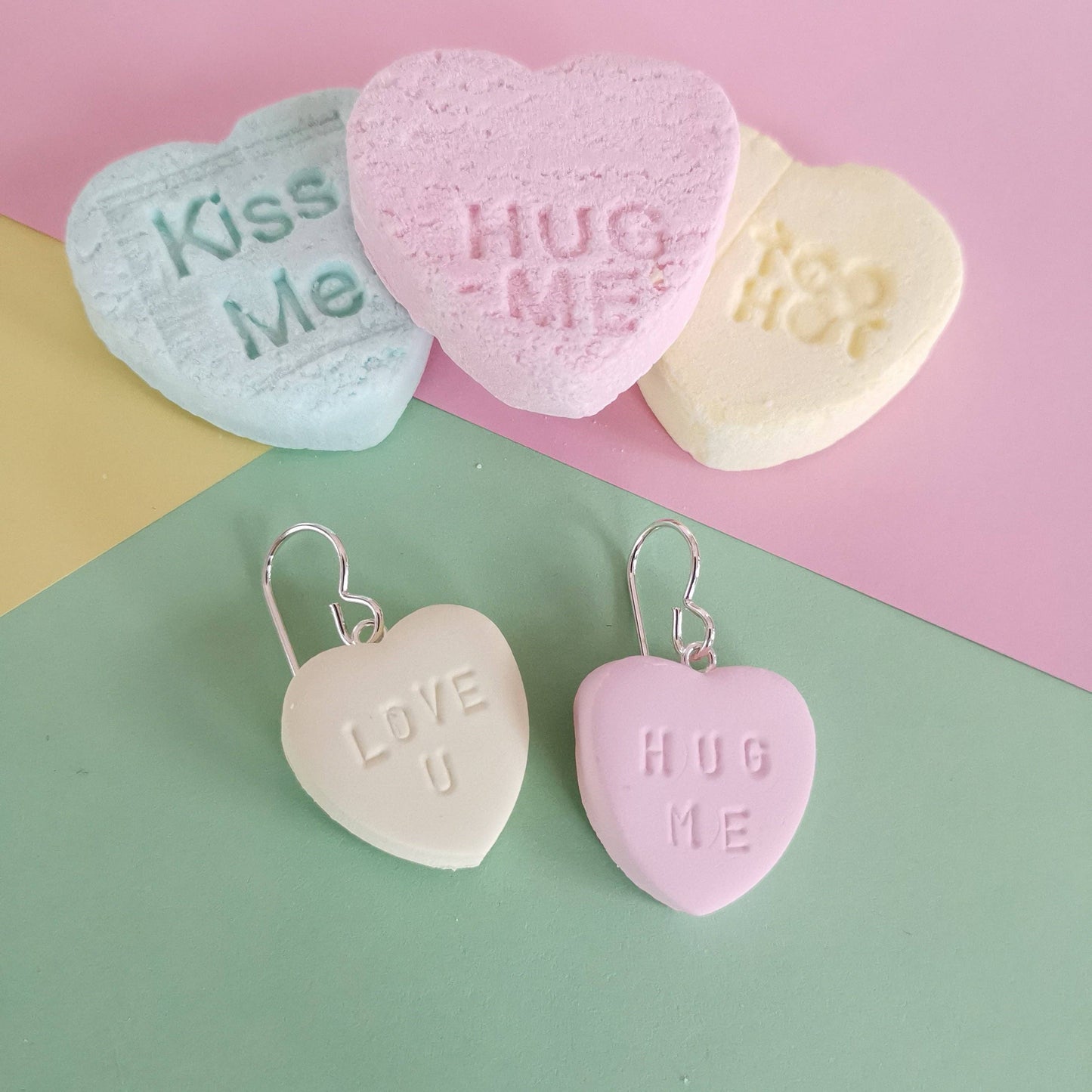 Heart lolly dangles