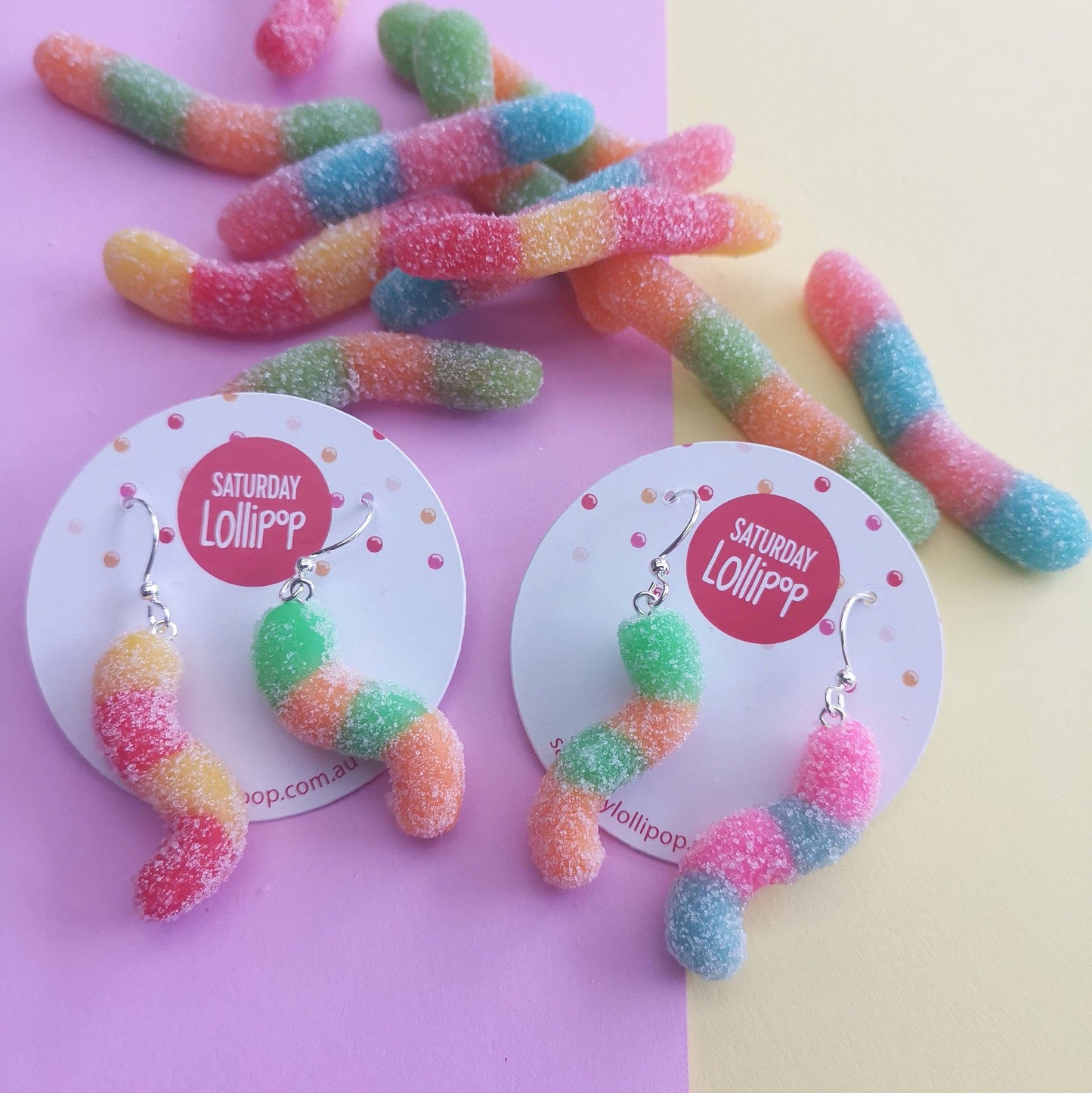 Sour snake lolly dangles