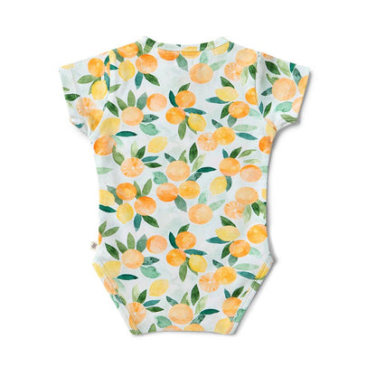 Citrus Squeeze Short Sleeve Organic Bodysuit