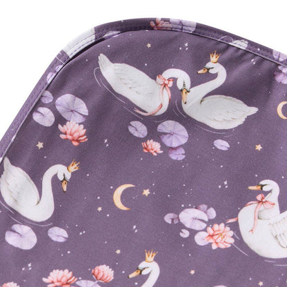 Midnight Swan Organic Jersey Wrap & Topknot Set