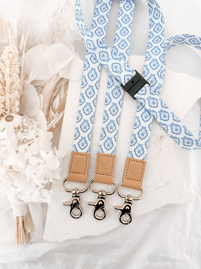 Fabric Lanyard | Coastal Seashells