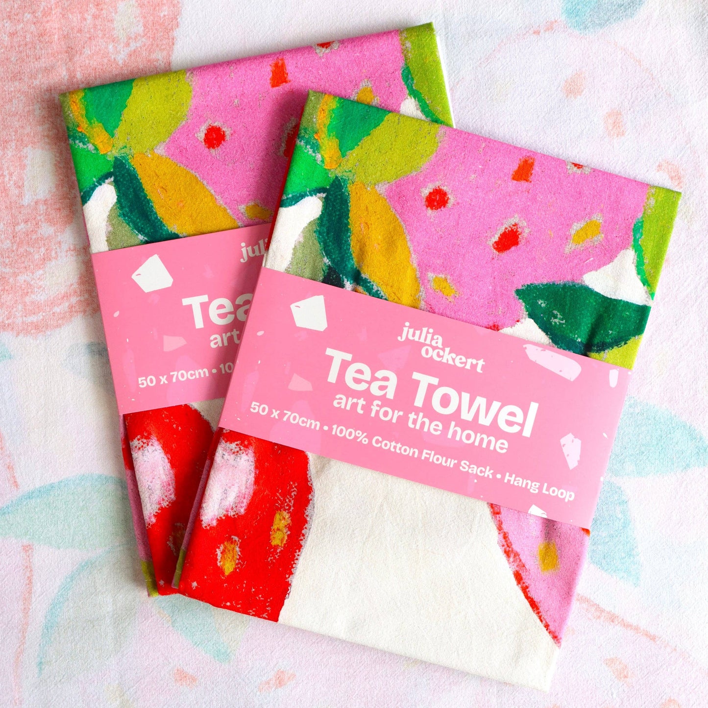 Strawberries Tea Towel - Dopamine Decor - Home Decor Gift