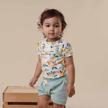 Citrus Squeeze Short Sleeve Organic Bodysuit